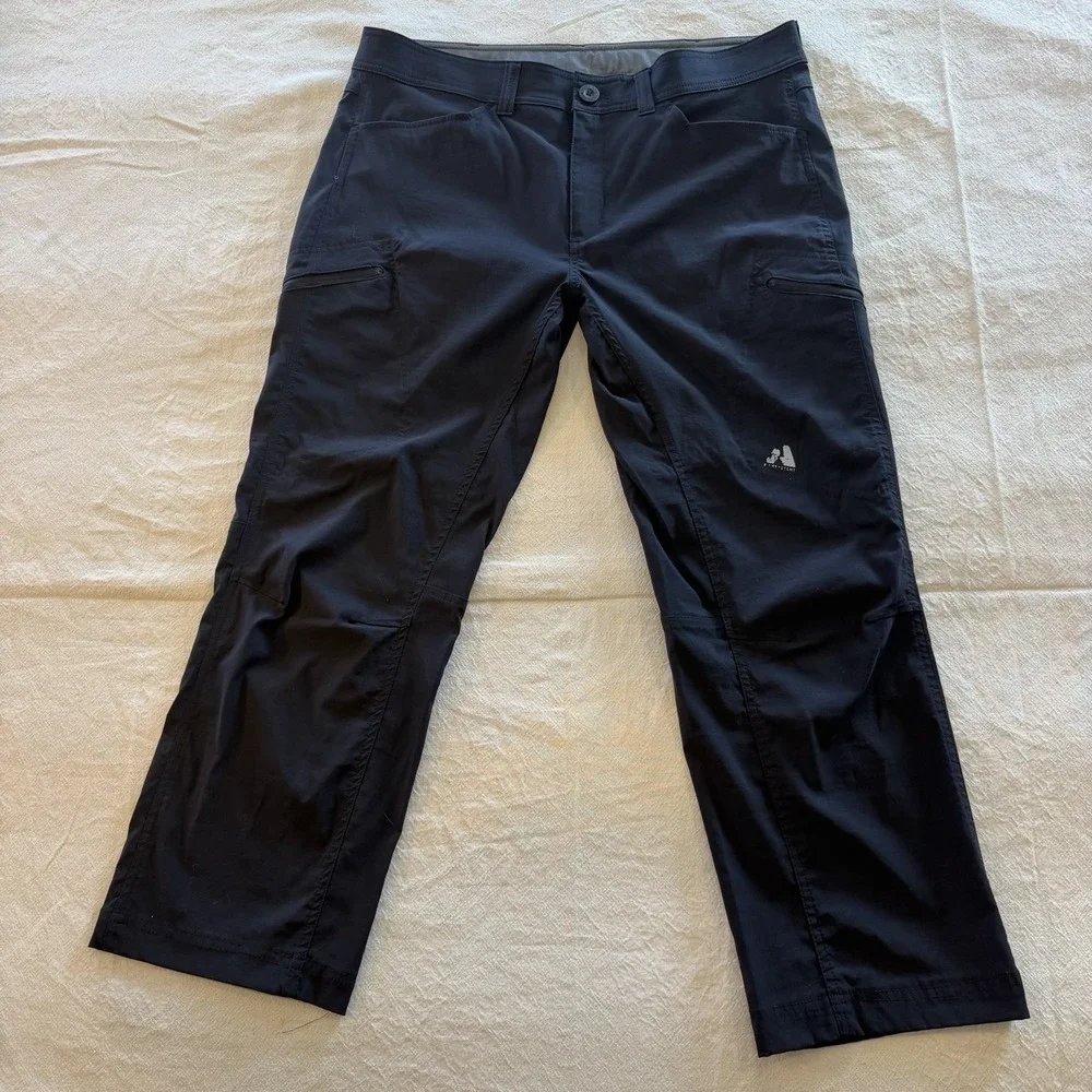 Eddie Bauer First Ascent Pants Mens 36x30 Guide Pro Black Hike Stretch Outdoors